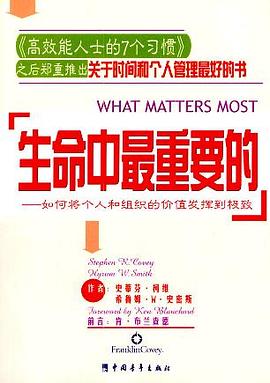 生命中最重要的:如何将个人和组织的价值发挥到极致