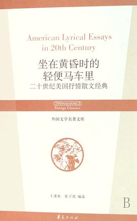 坐在黄昏时的轻便马车里